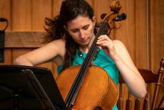 August 18, 2022, Barns of Rose Hill, Berryville, VA Festival Opening Night: Scots Irish in Appalachia  ACMF founder and artistic director, Katie Tertell, performs as part of the 2022 festival opening night. 