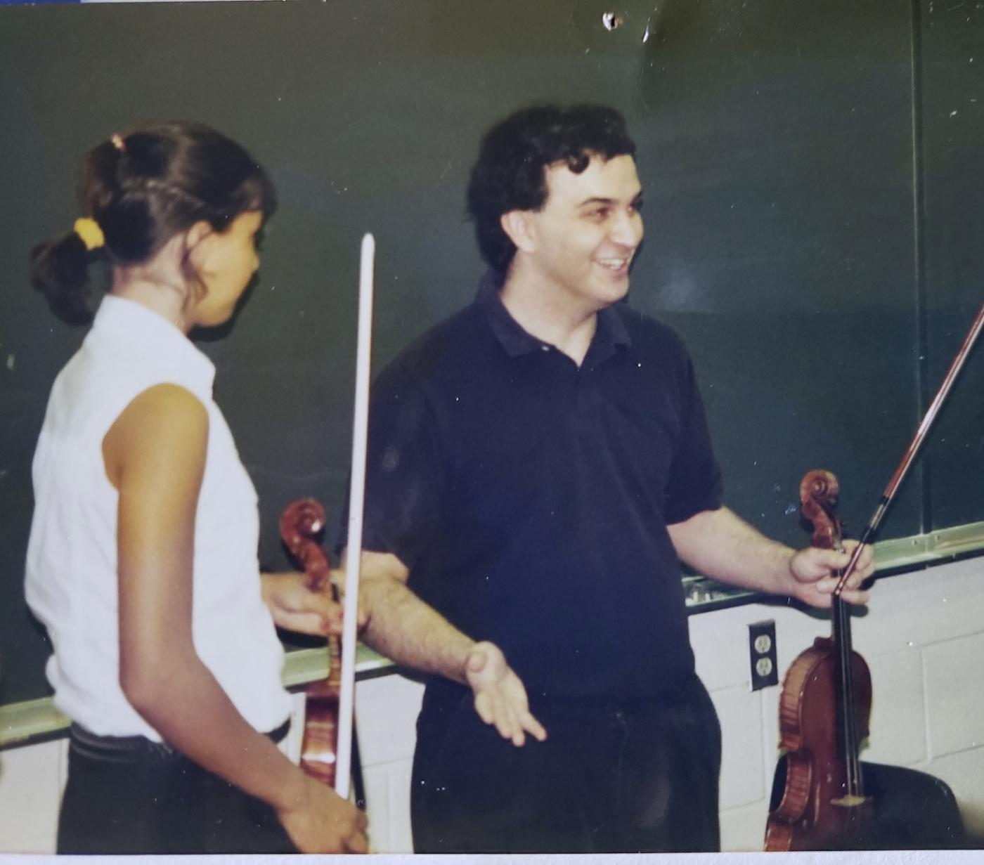 Laura Colgate in a Gil Shaham masterclass