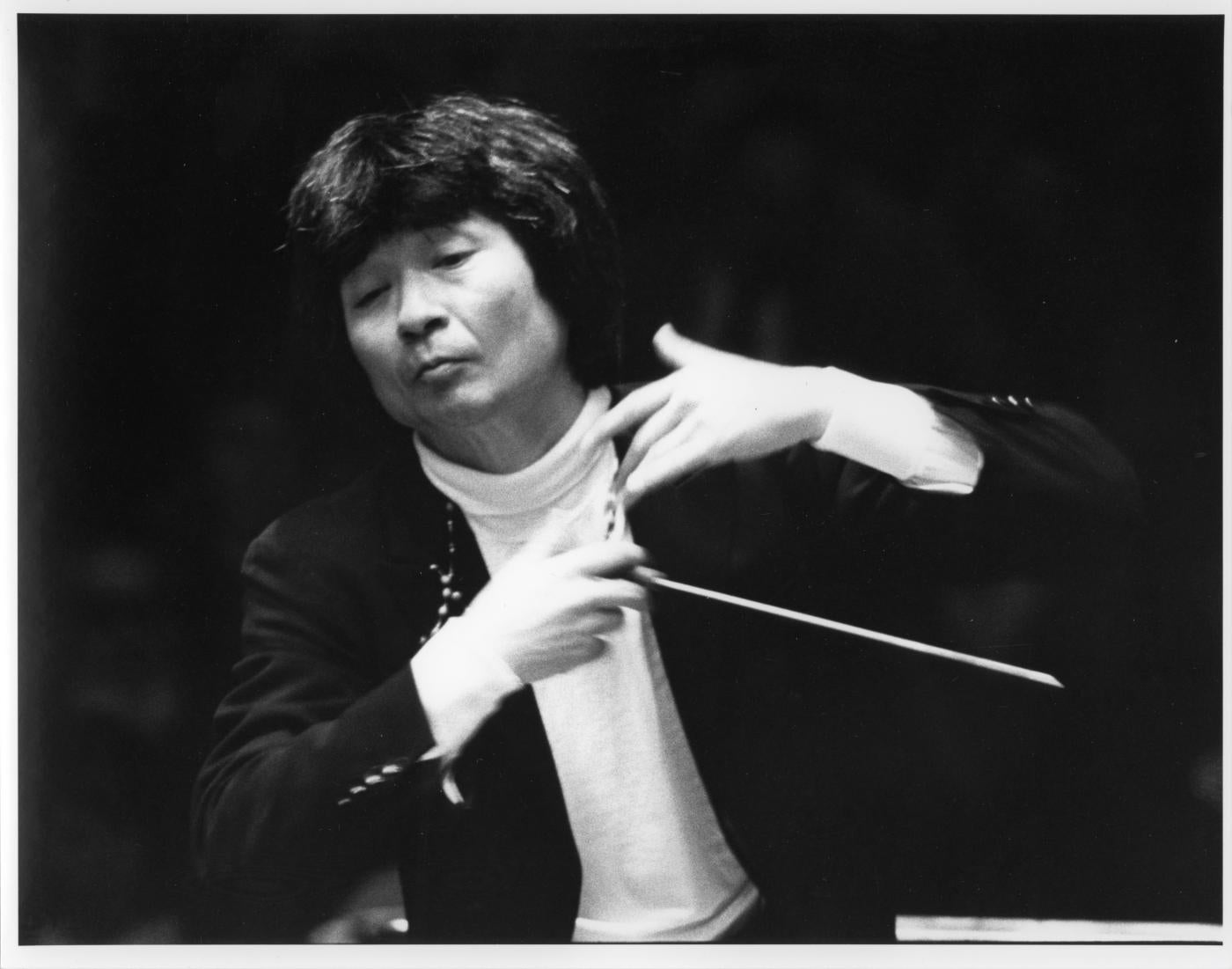 Seiji Ozawa, c.1984 by Walter H. Scott, BSO Archives