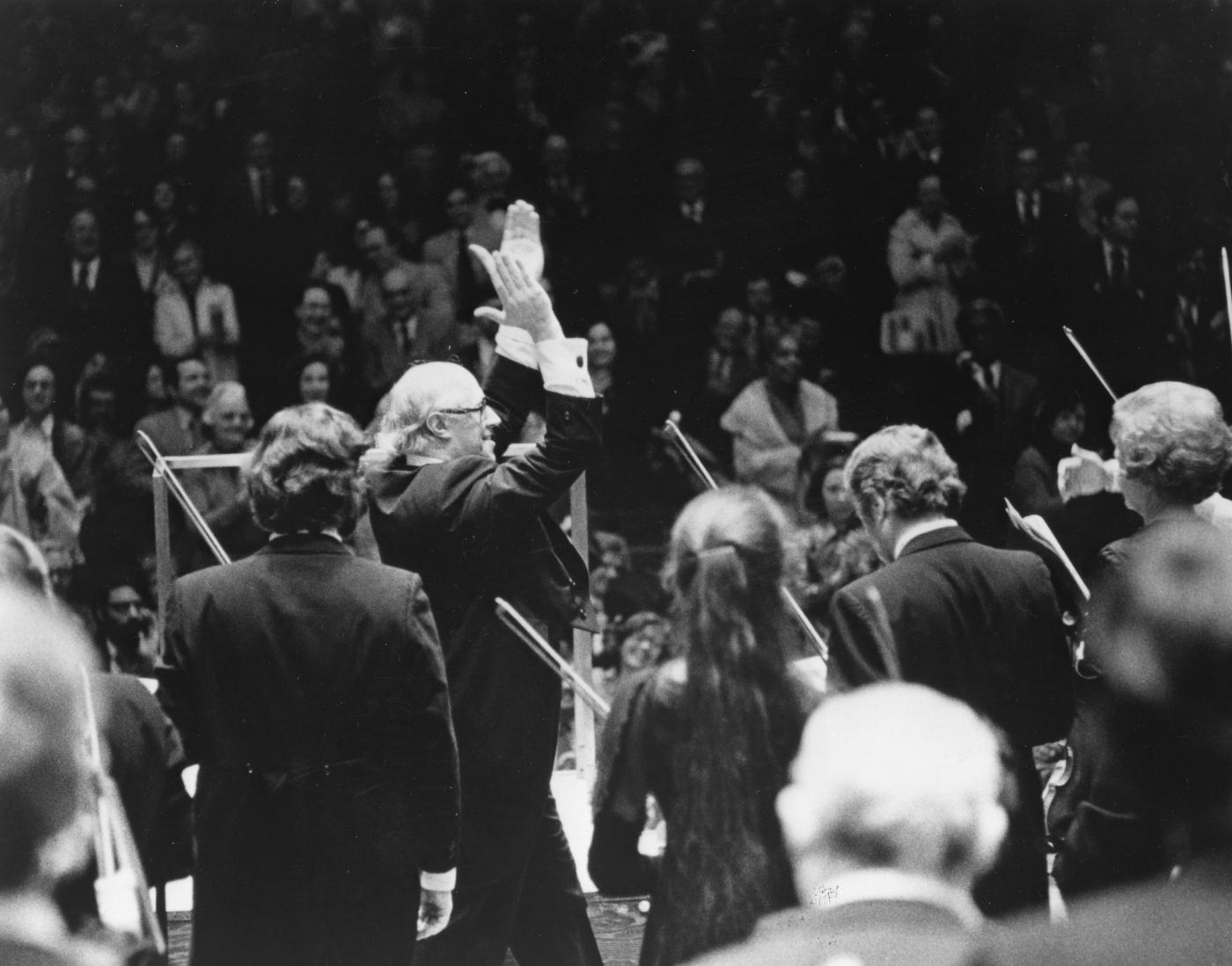 Rostropovich's first NSO concert as music director, 1977 October 4 (credit unknown)_NSOID#484