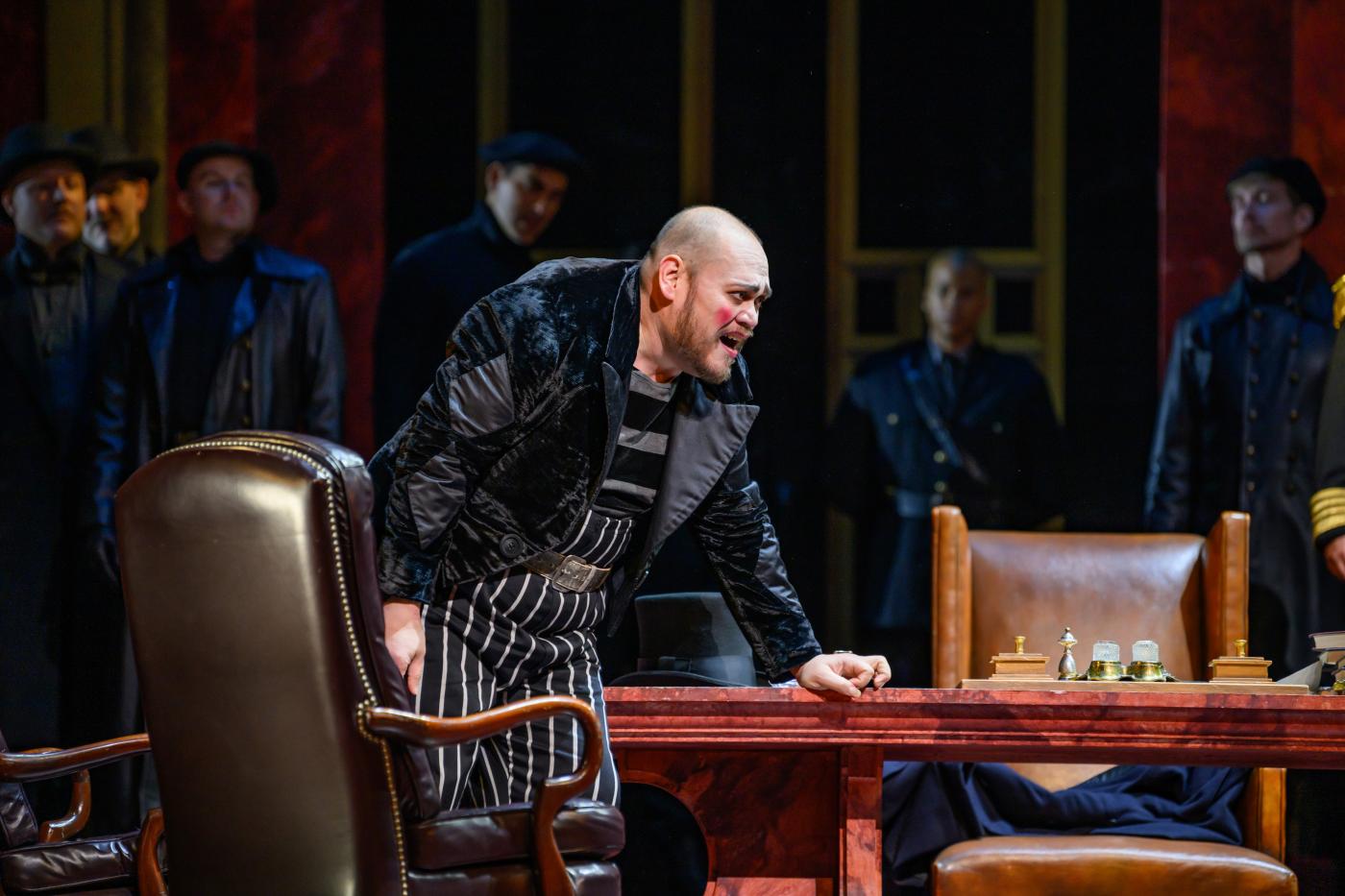 Quinn Kelsey in the title role of Verdi's "Rigoletto." Photo: Nina Wurtzel / Met Opera